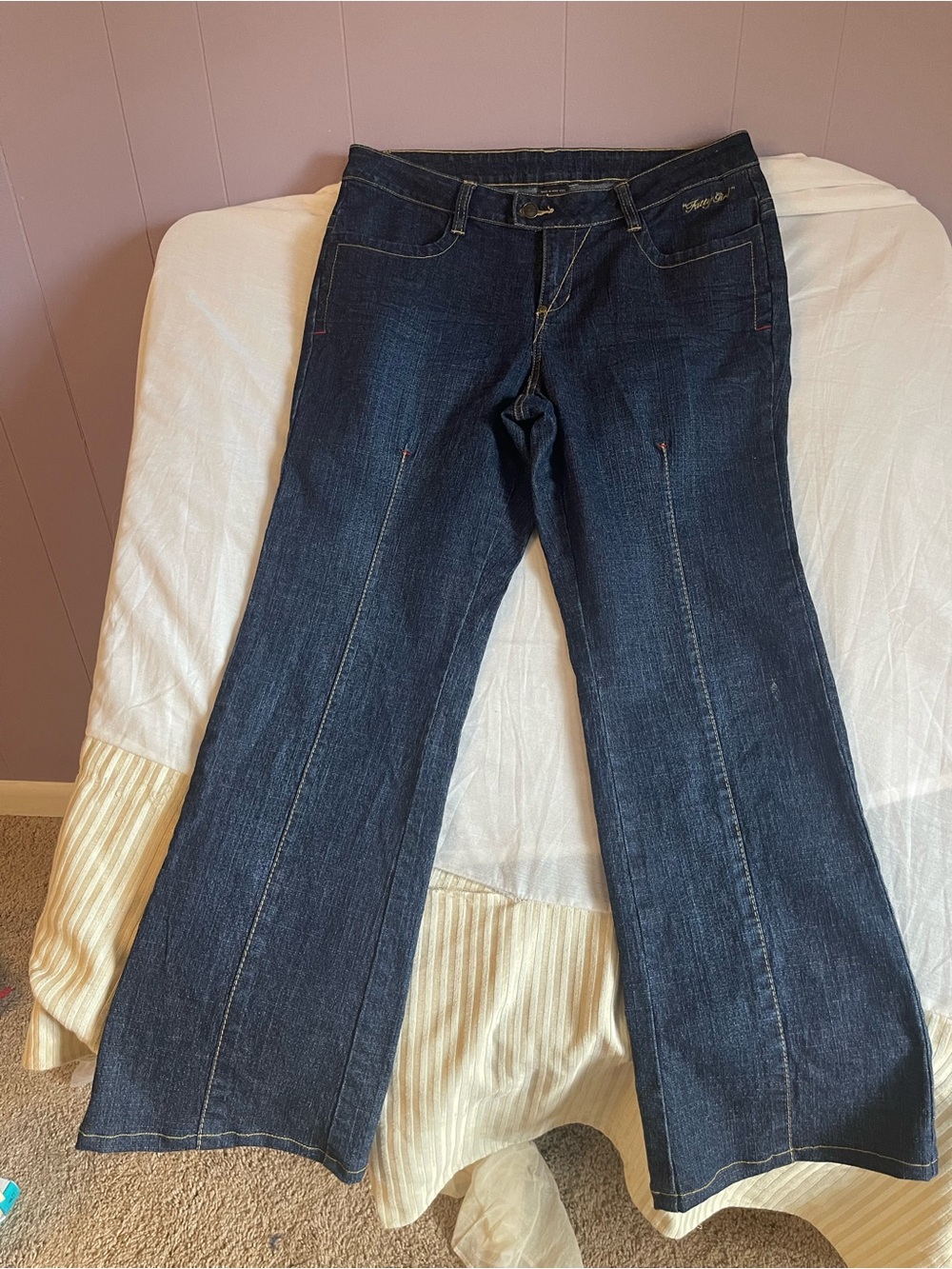 FUBU Dark Blue Flare Jeans
